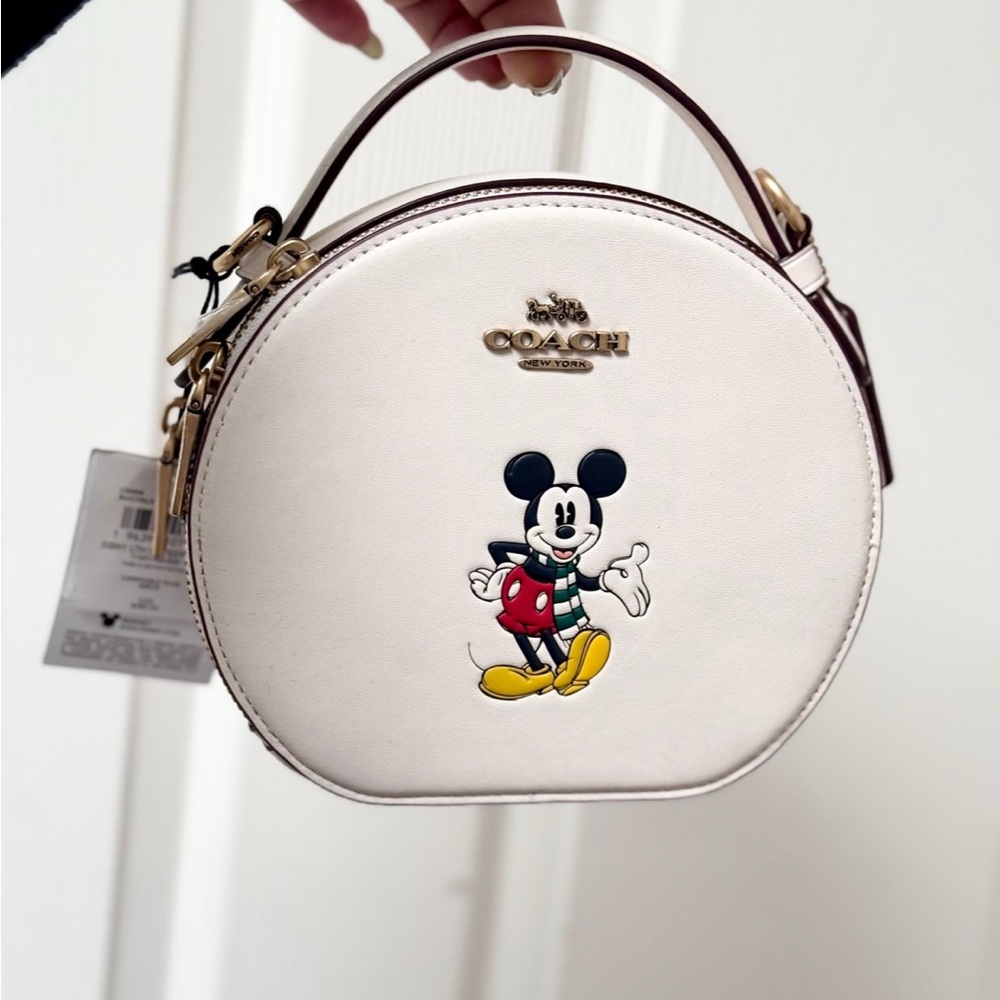 Coach X Disney Canteen Crossbody With Mickey Mouse CM856 in Chalk multi